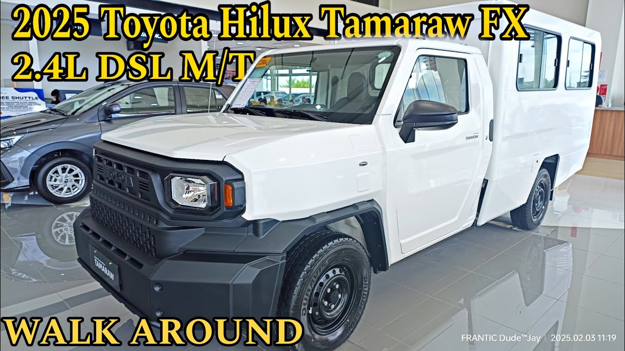 2025 TOYOTA HILUX TAMARAW FX 2.4L DSL 5-SPEED M/T