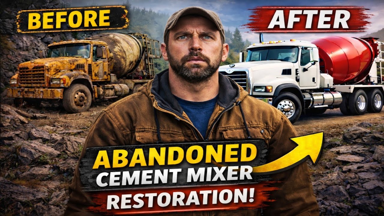 ASMR Truck Restoration | We Found a 12-Year Abandoned Cement Mixer Truck in the Mountains |