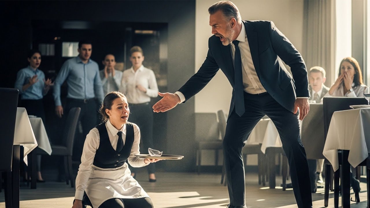 Billionaire Forced the Waitress to Leave — He Screams When the Entire Security Detail Kneels to Her