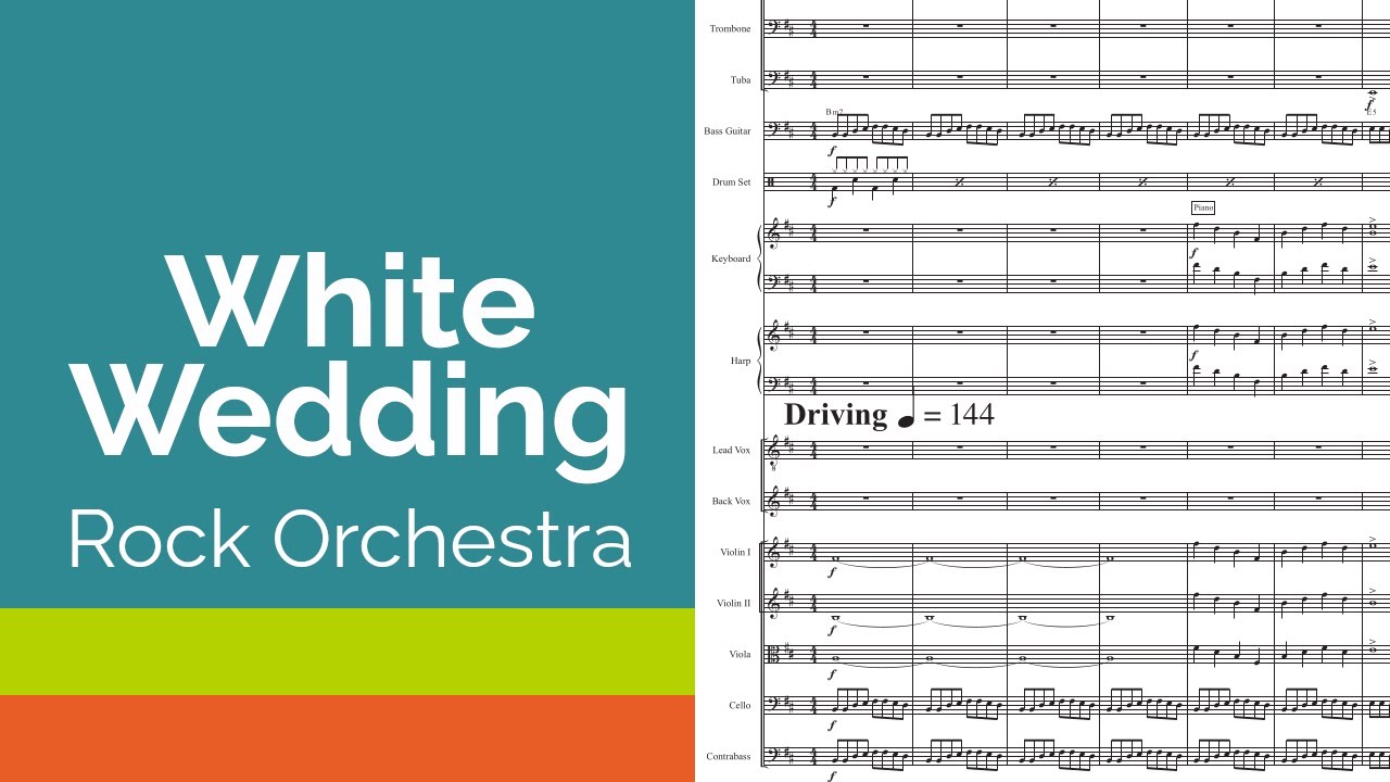White Wedding for Rock Orchestra Score Video