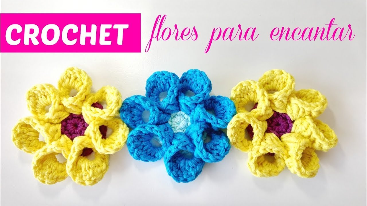 Flores crochet paso a paso