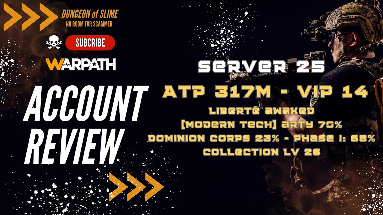 Server 25 - ATP 317m - VIP 14 - LIBERTÉ AWAKED - MODERN TECH ARTY 70%