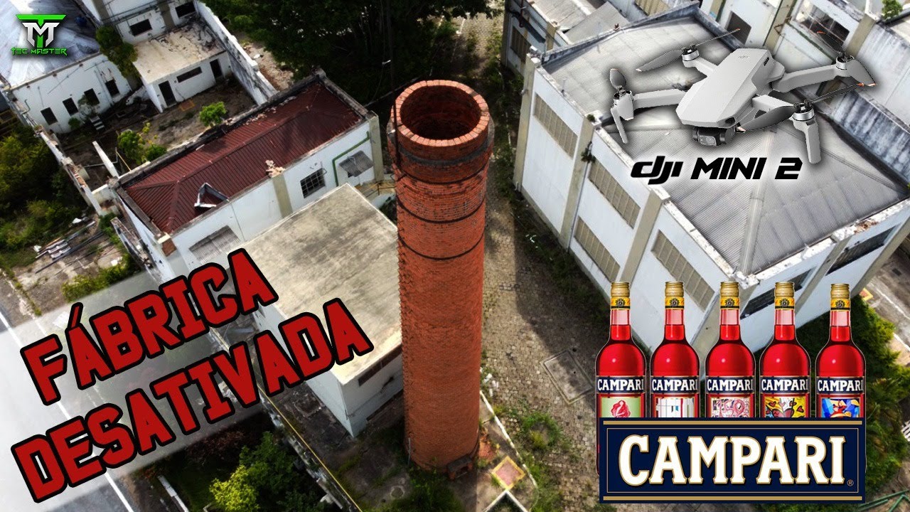 CAMPARI fabrica desativada em SOROCABA SP voo urbano recreativo Dji mini 2