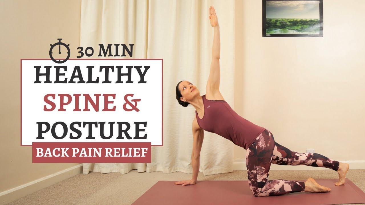 Pilates for Healthy Spine & Good Posture | 30 Min Back Pain Relief Workout