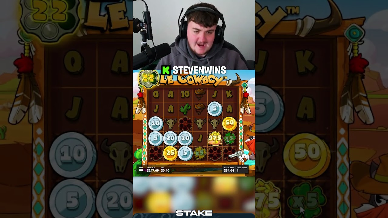 INSANE BONUS ON LE COWBOY&hellip; #slot #casino #bigwin
