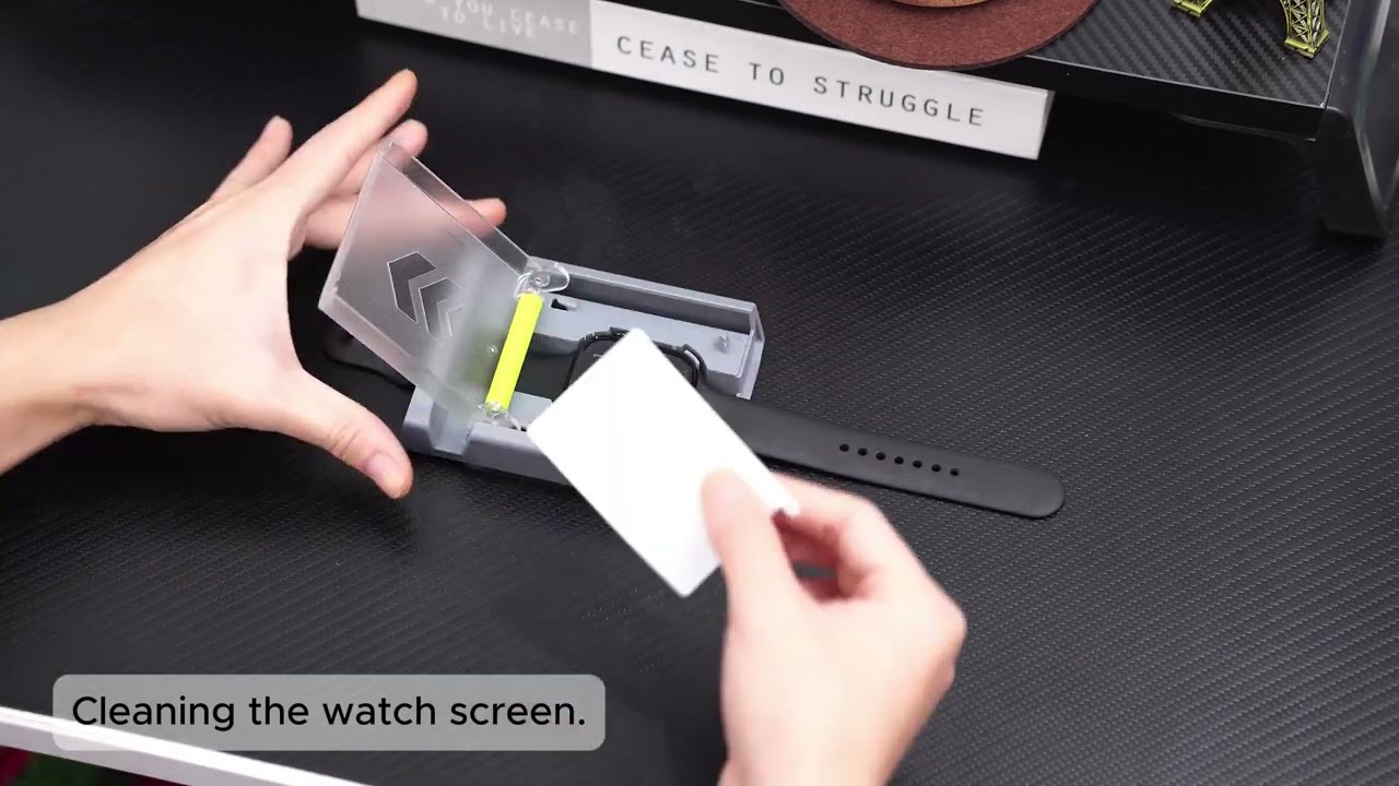 WSKEN Apple Watch Series 10 Screen Protector 46mm Auto Align Box 100％ Zero Bubble Installation Video