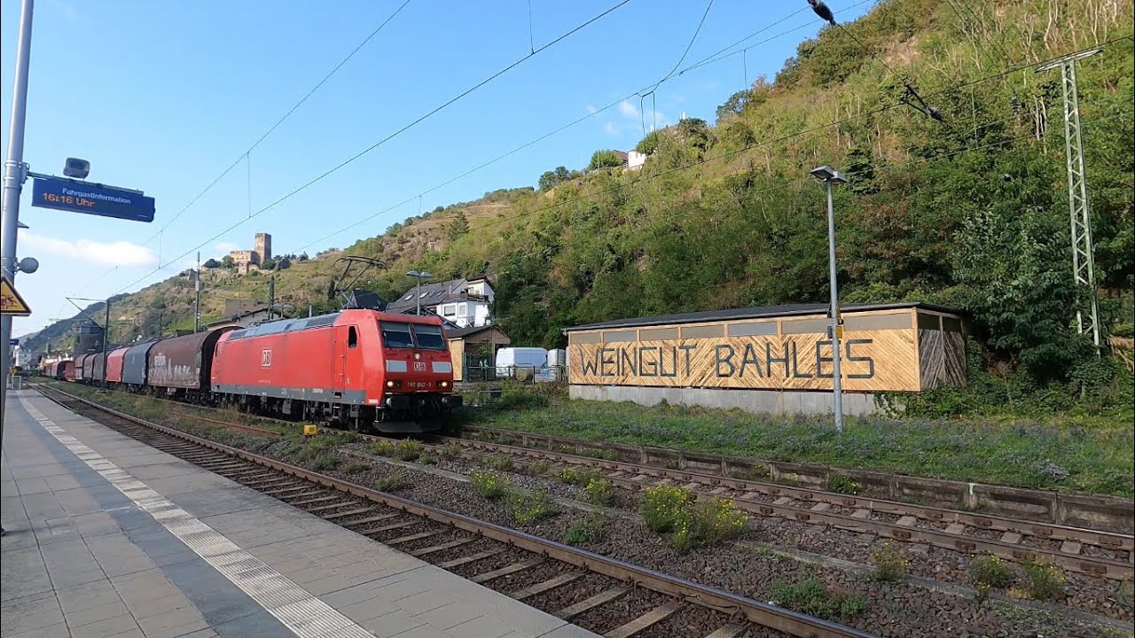 Trainspotting am Mittelrhein, Bahnhof Kaub am 17. September 2024, Teil 1 von 2