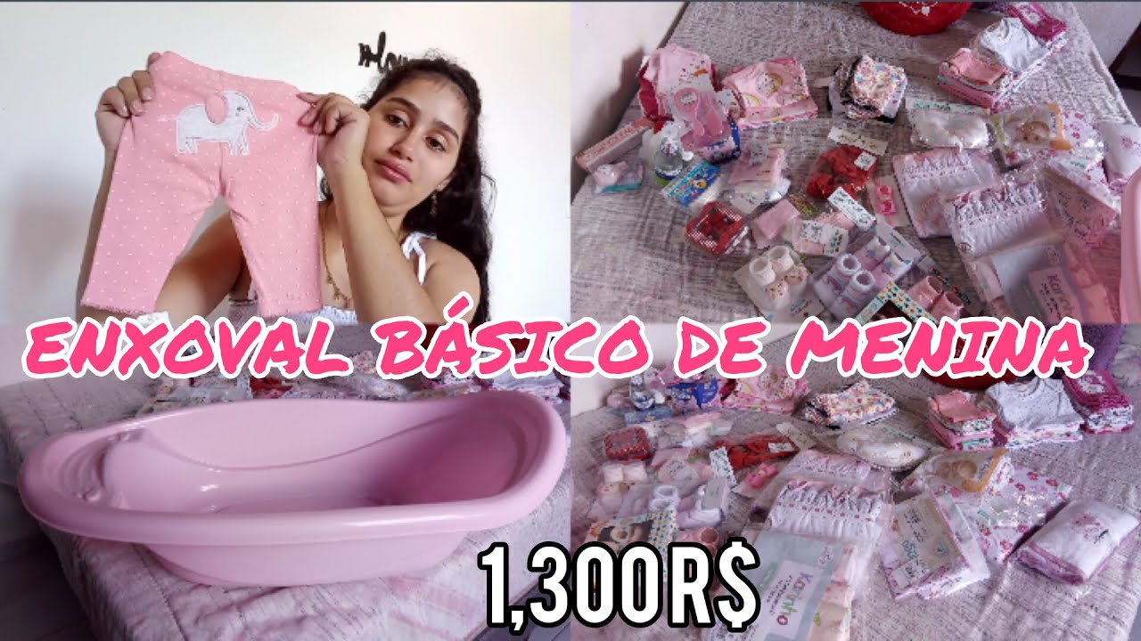 SOMENTE O NECESSÁRIO| ENXOVAL BÁSICO DE MENINA 💕 | FIQUEI CHOCADA COM O VALOR R$          😳