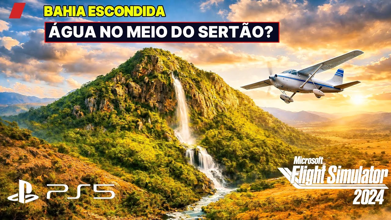 SOBREVOEI PALMAS DE MONTE ALTO (BA) | NASCENTE NO MEIO DO SERTÃO 🇧🇷✈️ PS5 4K