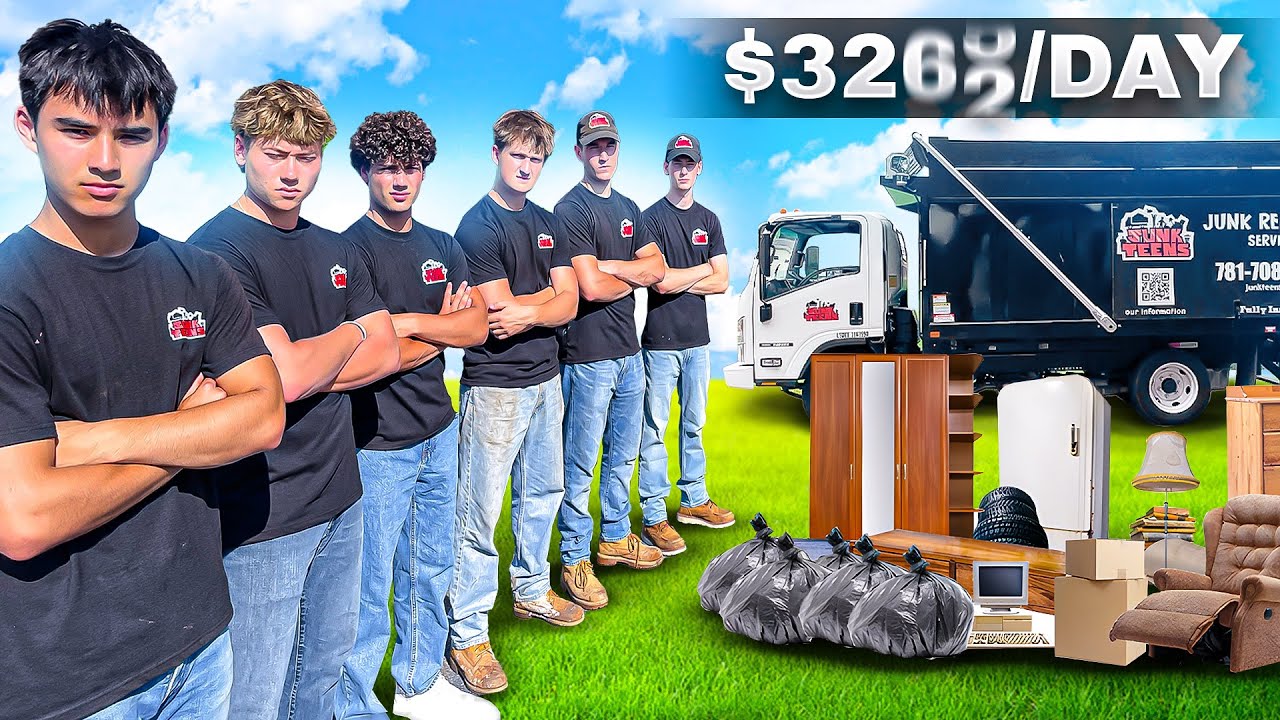$1,000,000 Junk Removal Business Owned by TEENS - Day in the life