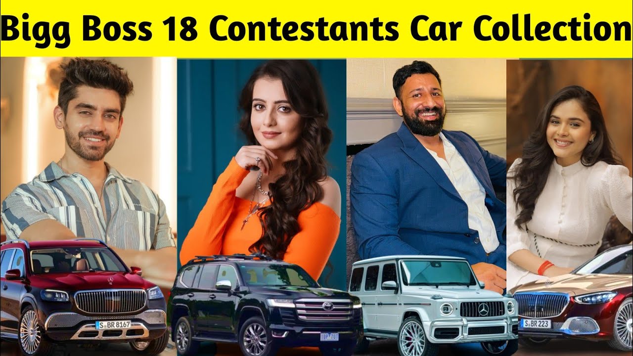 Bigg Boss 18 Contestants Car Collection | Chahat Pandey, Avinash Mishra, Rajat Dalal