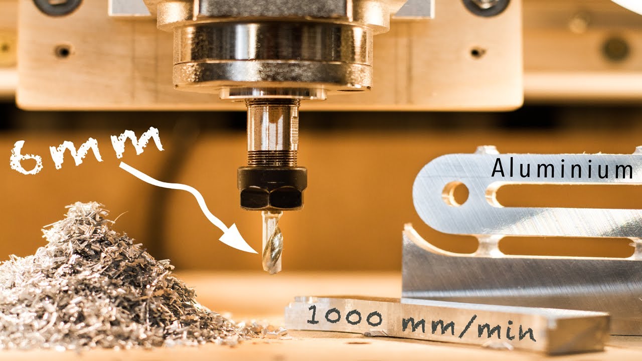 Soviel Vorschub? Hier fliegen die Späne | Aluminium auf der DIY Fräse