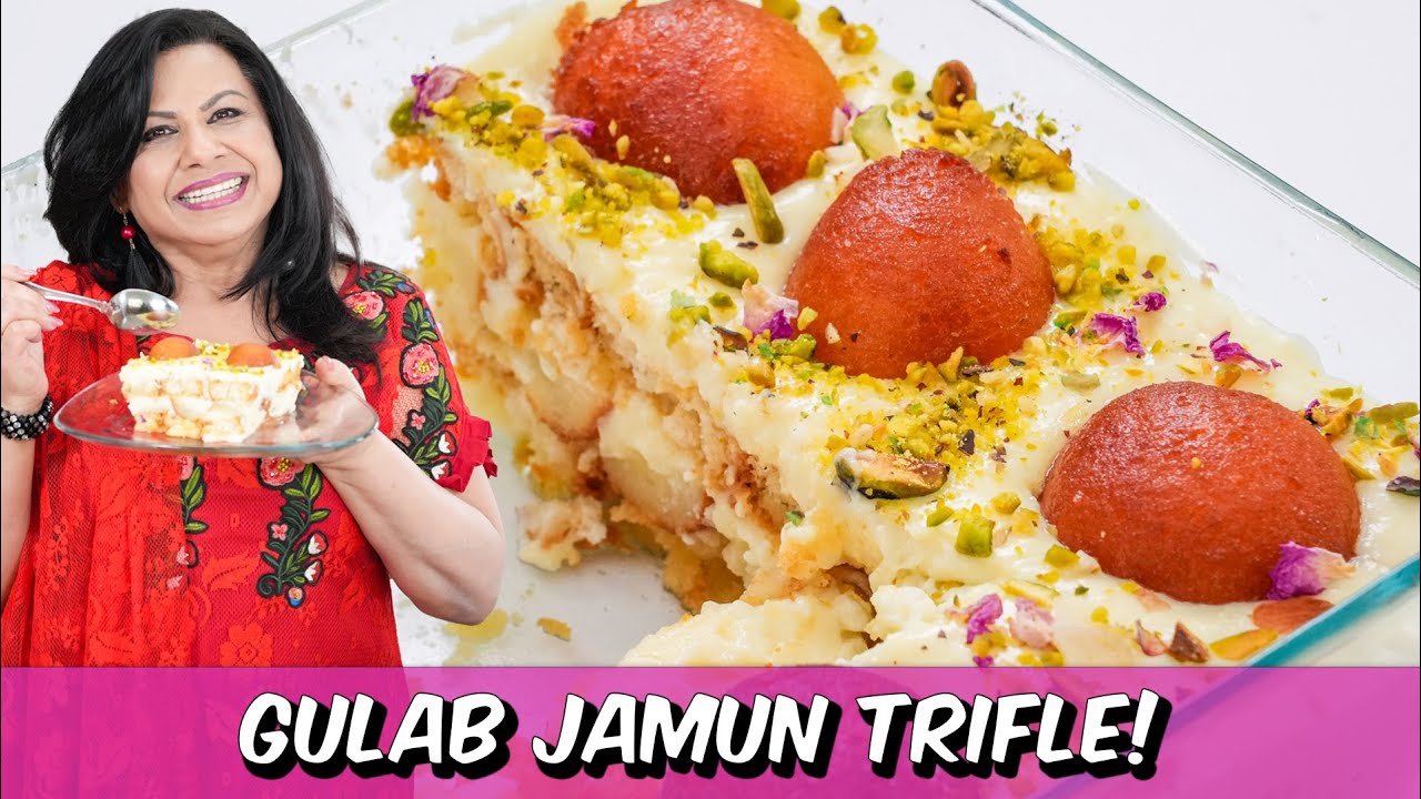 New Amazing Sweet Dish Idea! Gulab Jamun Trifle Recipe in Urdu Hindi - RKK