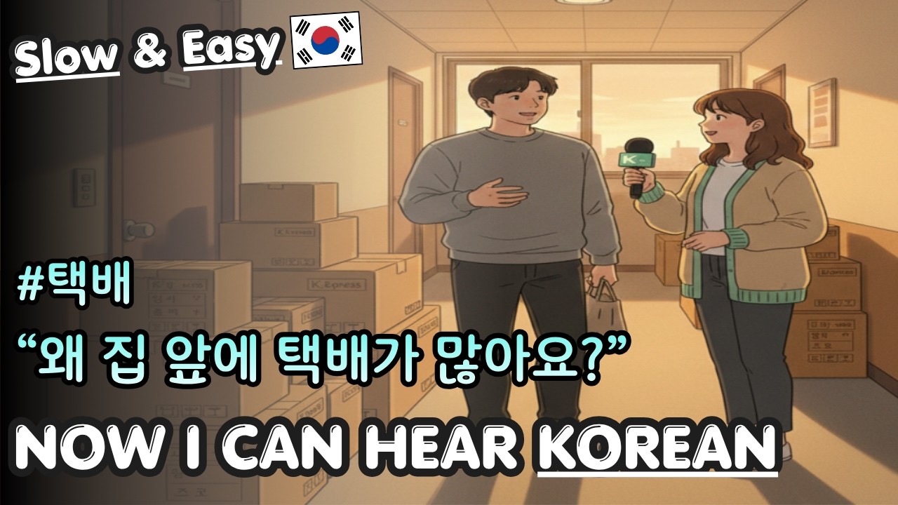 (🎤 Beginner) Korean Listening & Shadowing | How Delivery Works in South Korea