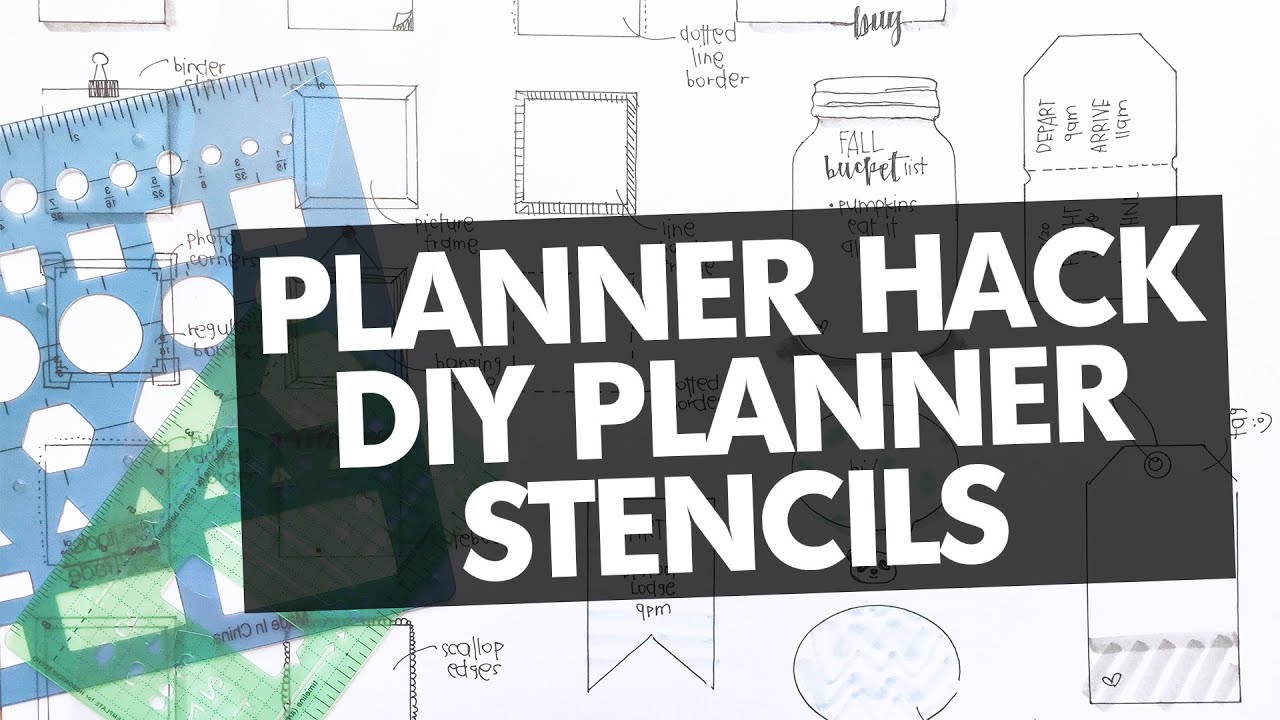 Planner Hack: DIY Planner Stencils