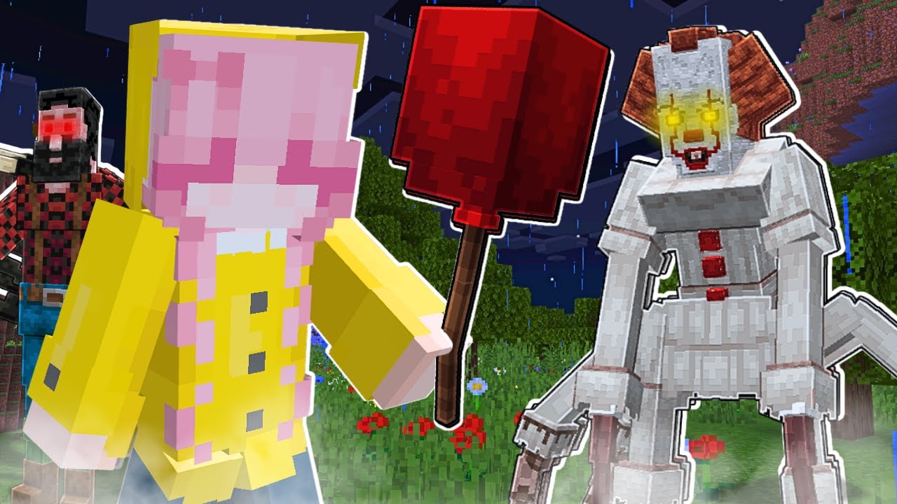 Pennywise exists in Minecraft and he won't leave me alone.