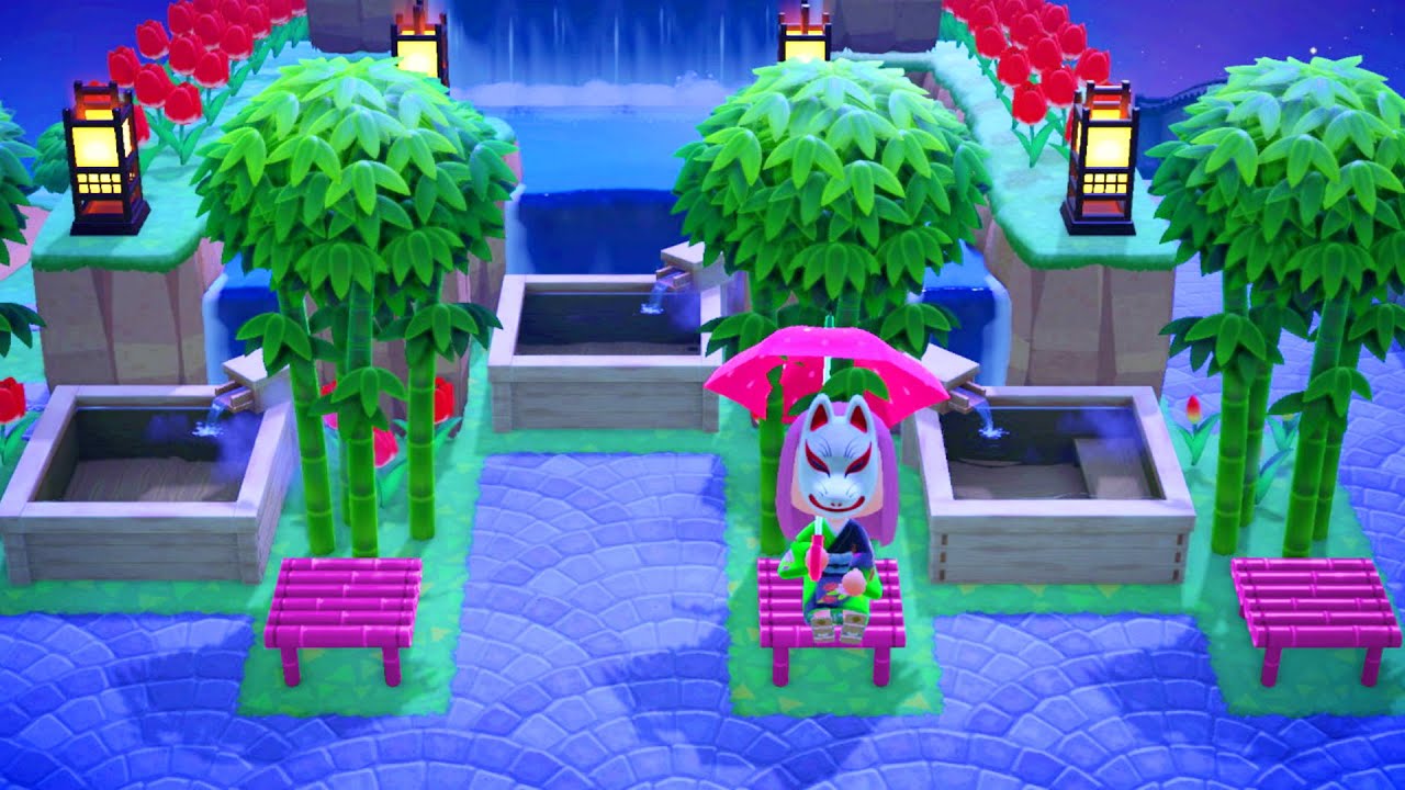 IDÉE DÉCO COIN SPA dans ANIMAL CROSSING NEW HORIZONS ACNH FR
