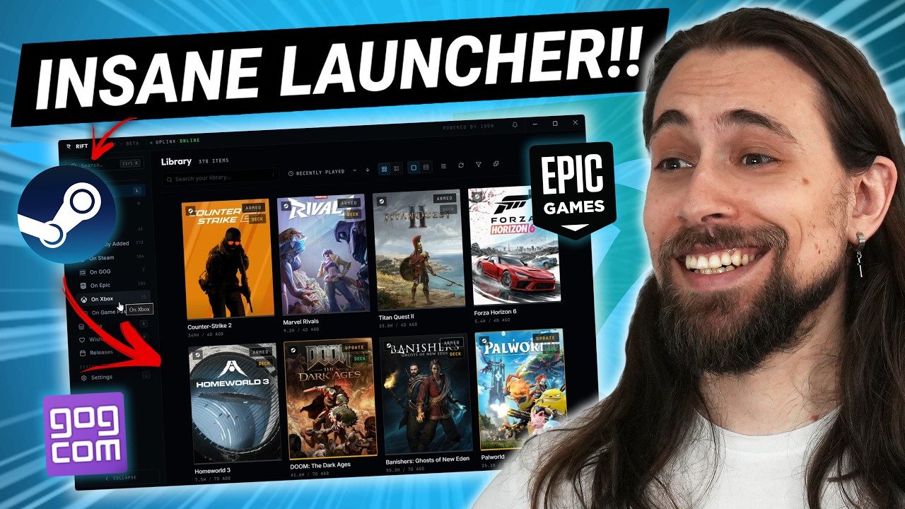 I just TESTED Rift Launcher!! 15 Stores, LOTS of features for Steam, Epic, Game Pass & MORE!!
