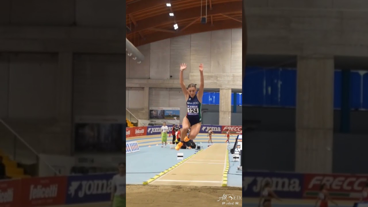 Erika Saraceni  , campionessa italiana promesse di salto triplo indoor 2025