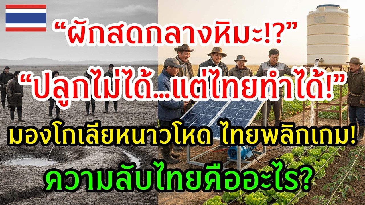 ความลับความสำเร็จของไทยคืออะไร? นวัตกรรมเกษตรที่พลิกชะตาคนมองโกเลีย