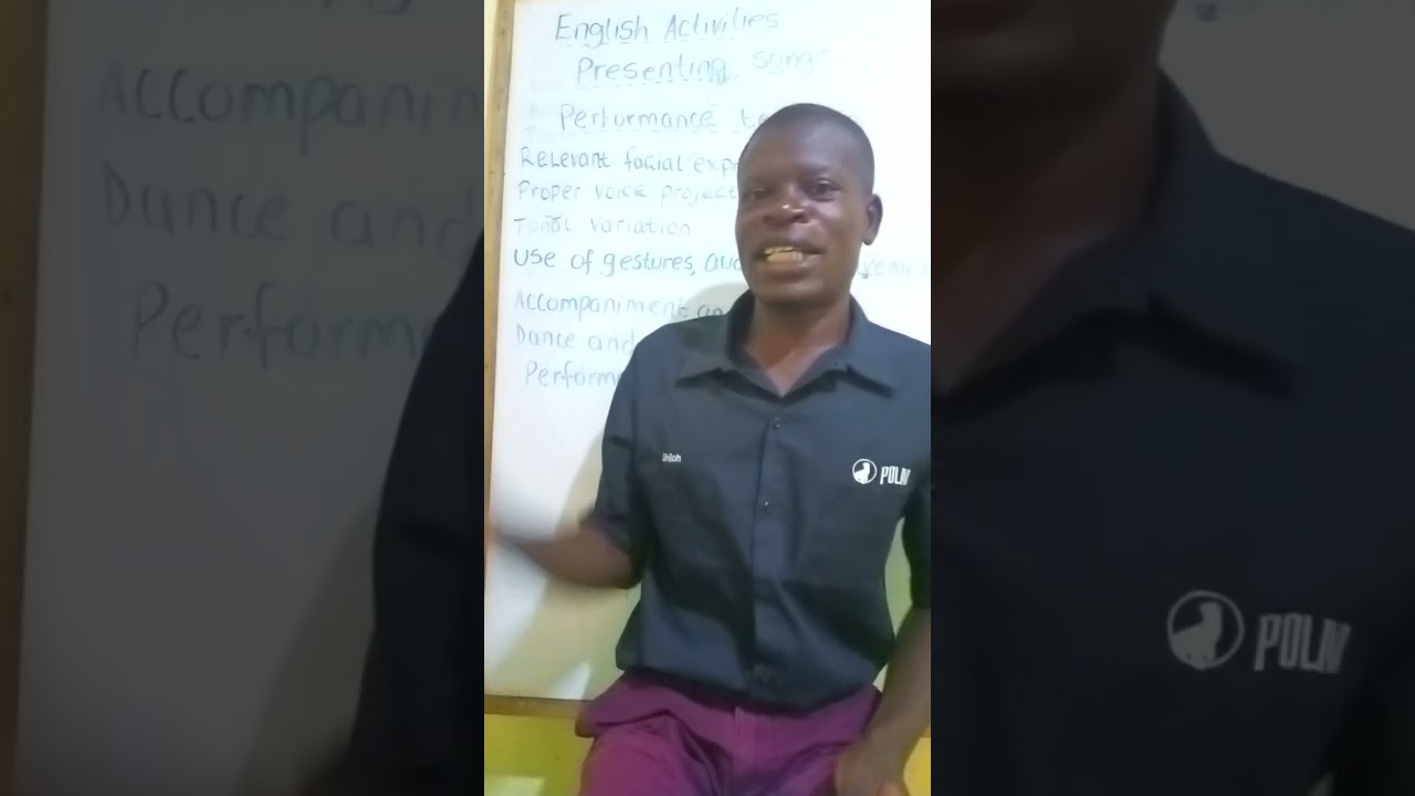 Performance technique in a song English activities rhyme no. 311