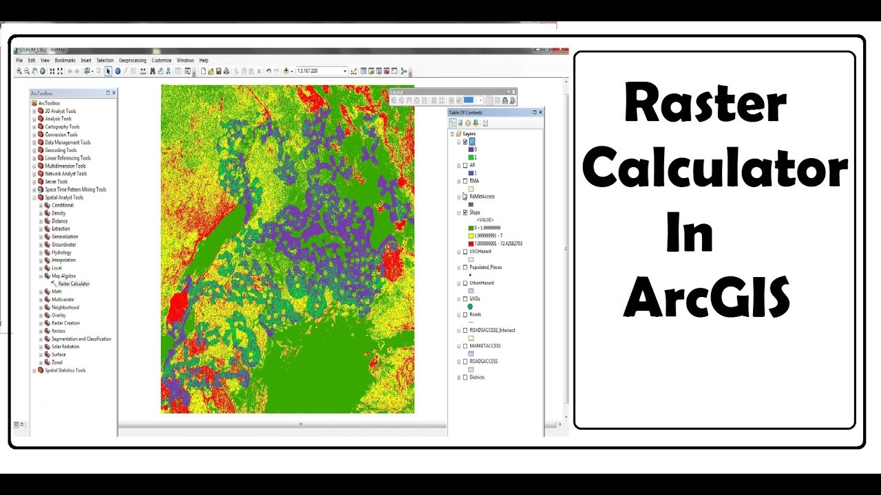 Raster Calculator in ArcGIS