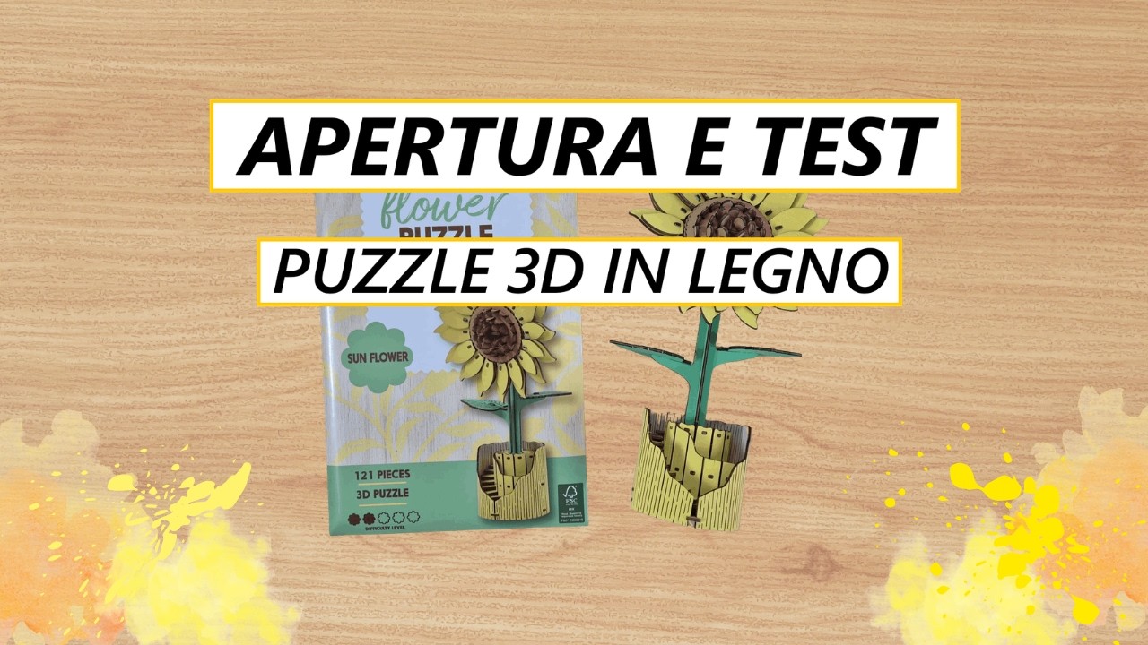 Apertura e test: Puzzle 3D in legno di Action