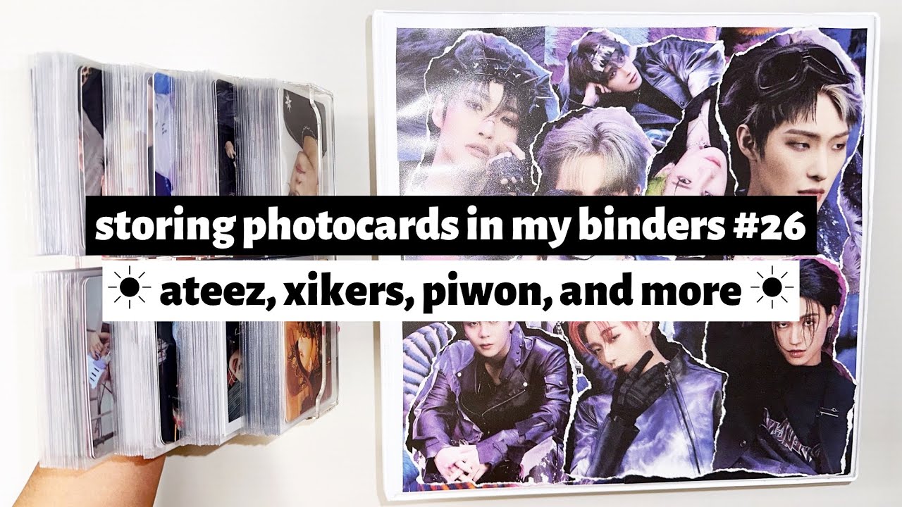 ☼ storing photocards in my binders #26 ☀︎ ateez, xikers, p1harmony, and more ☼