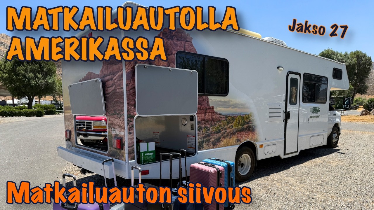 Matkailuautolla Amerikassa 2025 | Jakso 27: Matkailuauton siivous