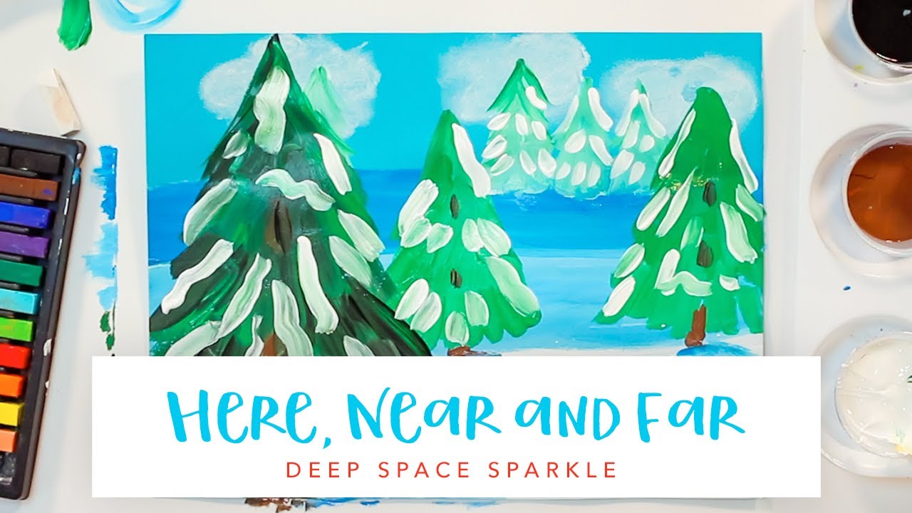 Здесь, близко и далеко зимний пейзаж