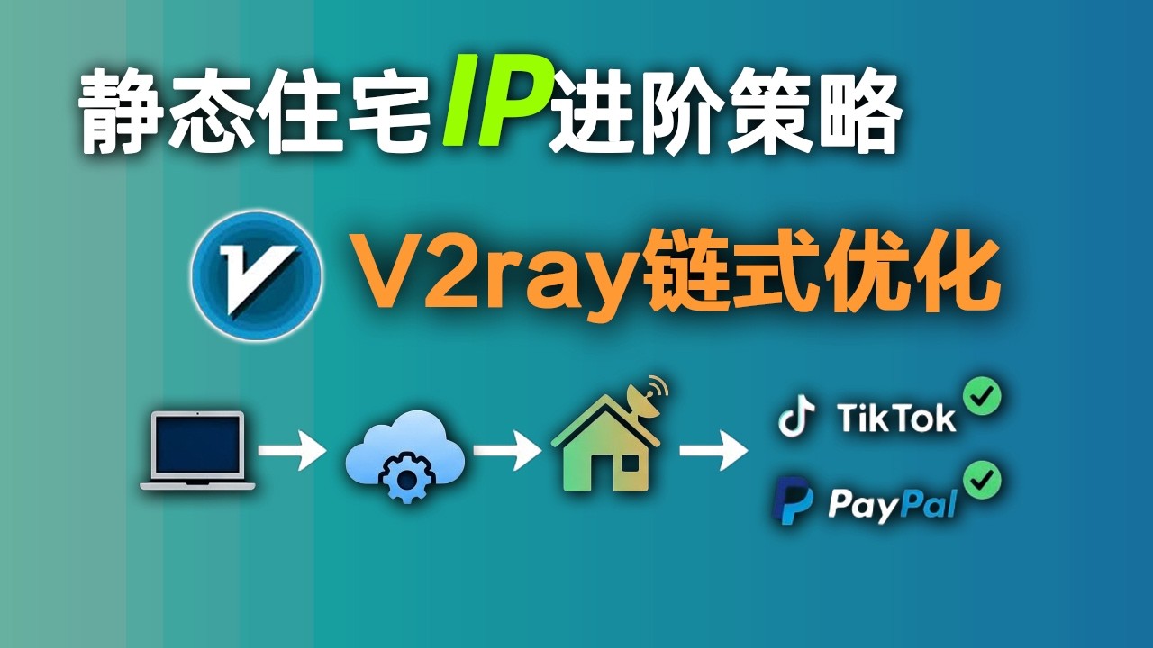 静态住宅IP也能起飞？揭秘V2ray链式代理优化策略 | 打造高速稳定的100%原生ISP环境！（保姆级教程）