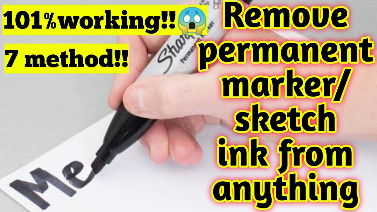 How to remove permanent marker/sketch pen ink|Remove ink stain from cloth|Ink remove from cloth easy
