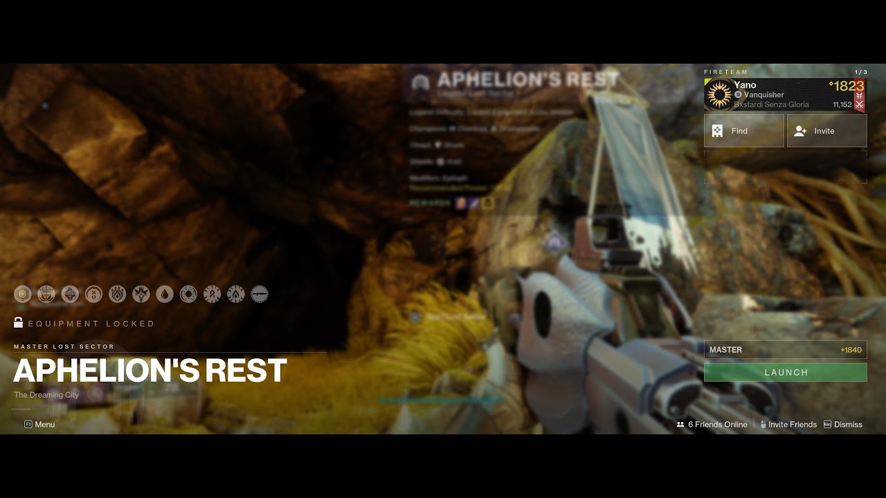 Destiny 2 Aphelion's Rest Lost Sector (Solo Flawless Master, Hunter Void Build Season 23)