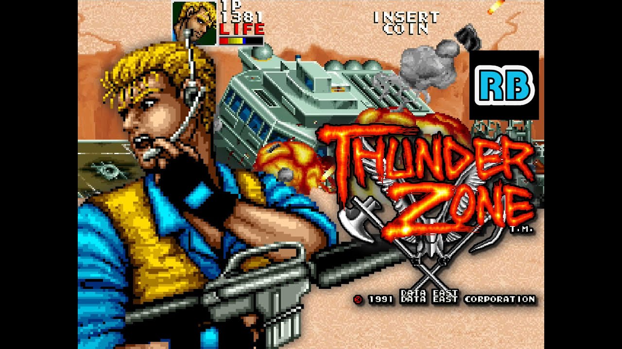 1991 [60fps] Thunder Zone (World) Eagle Hardest ALL