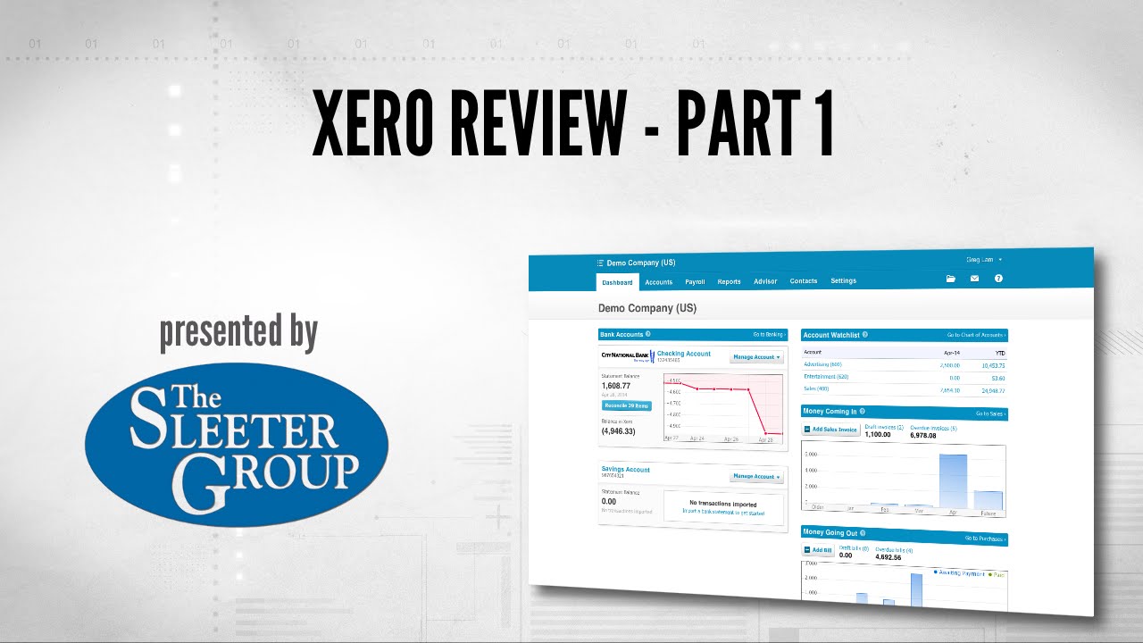 Xero Accounting Software Review / Tutorial - Part 1