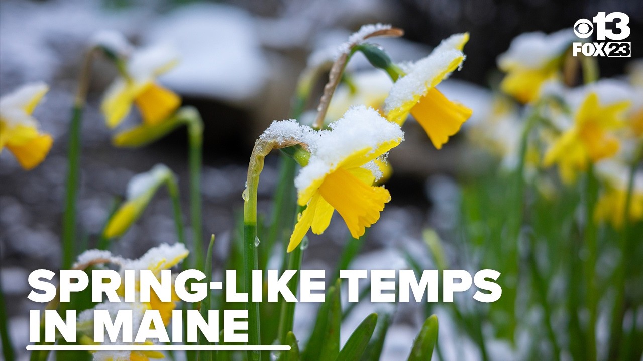 When will Maine see its first 60 and 70 degree days?
