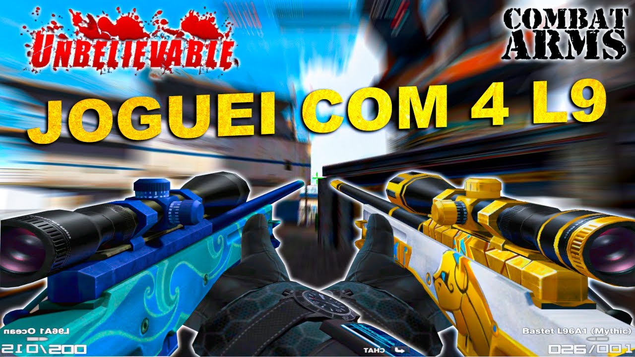 COMBAT ARMS || JOGUEI COM 4 L9 DIFERENTES E ISSO ACONTECEU