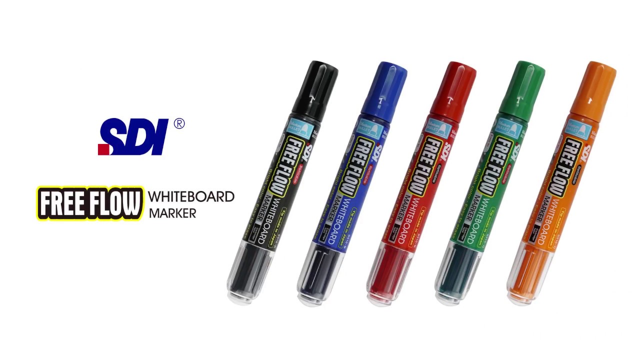SDI【 Free Flow Whiteboard Marker Product Intro Video】│S510│