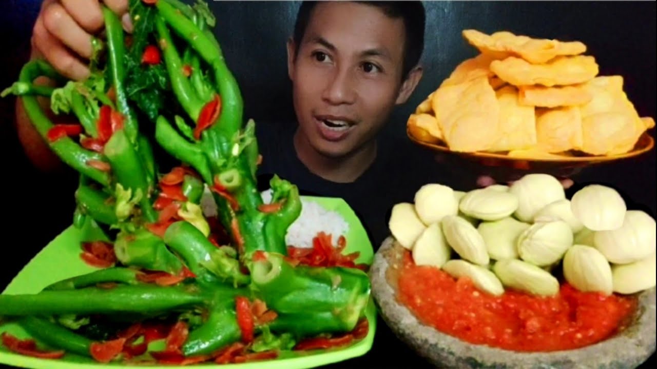 BATANG PEPAYA ‼️ Jengkol Muda, Coel Sambal, Makan Enak, Mukbang Indonesia