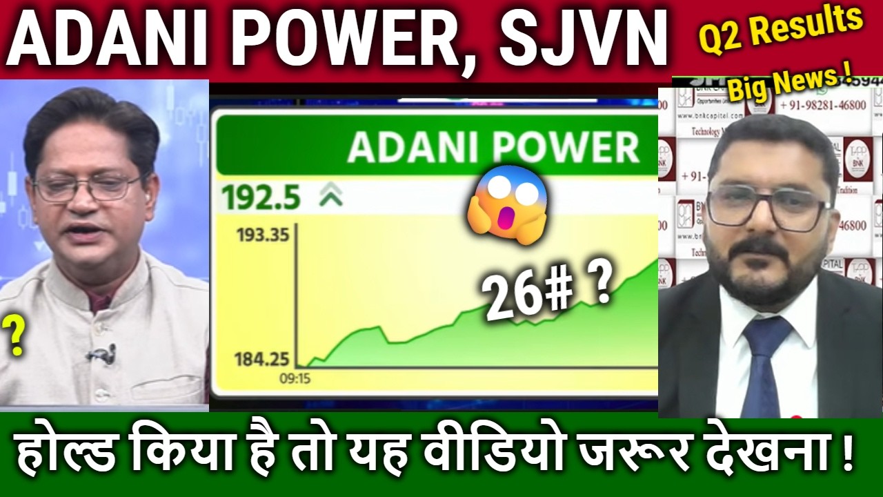 ADANI POWER,SJVN share analysis/Buy or sell ?IREDA,adani power share news,q2 results/target 2027