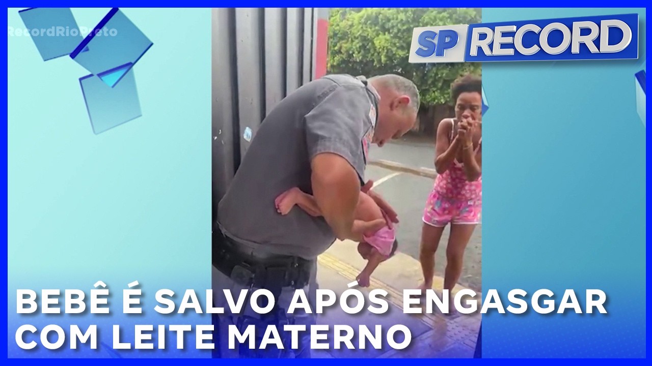 Bebê é salvo após engasgar com leite materno em Rio Preto