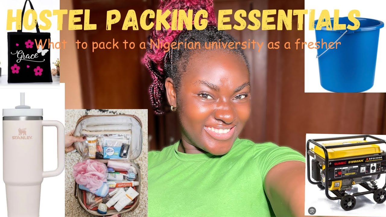 HOSTEL PACKING ESSENTIALS| What to pack a Nigerian University| OOU Edition| #hostel #college #oou