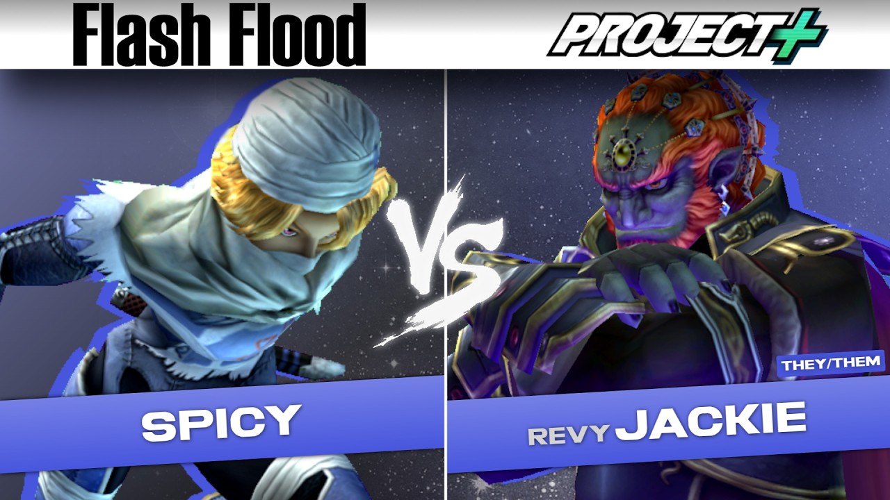 Flash Flood P+ Pools: Spicy (Sheik) vs. Jackie (Ganon)