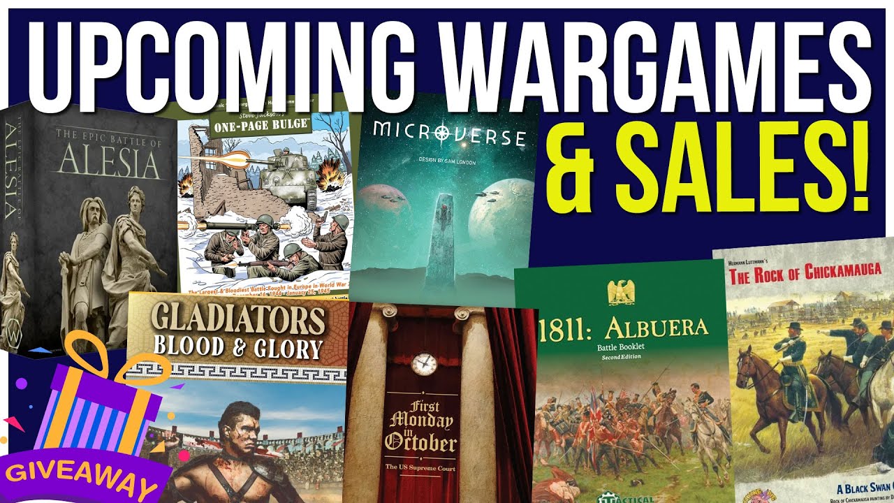 Upcoming Wargames + Giveaway | Holiday 2024 #1 | New Releases | Board Games