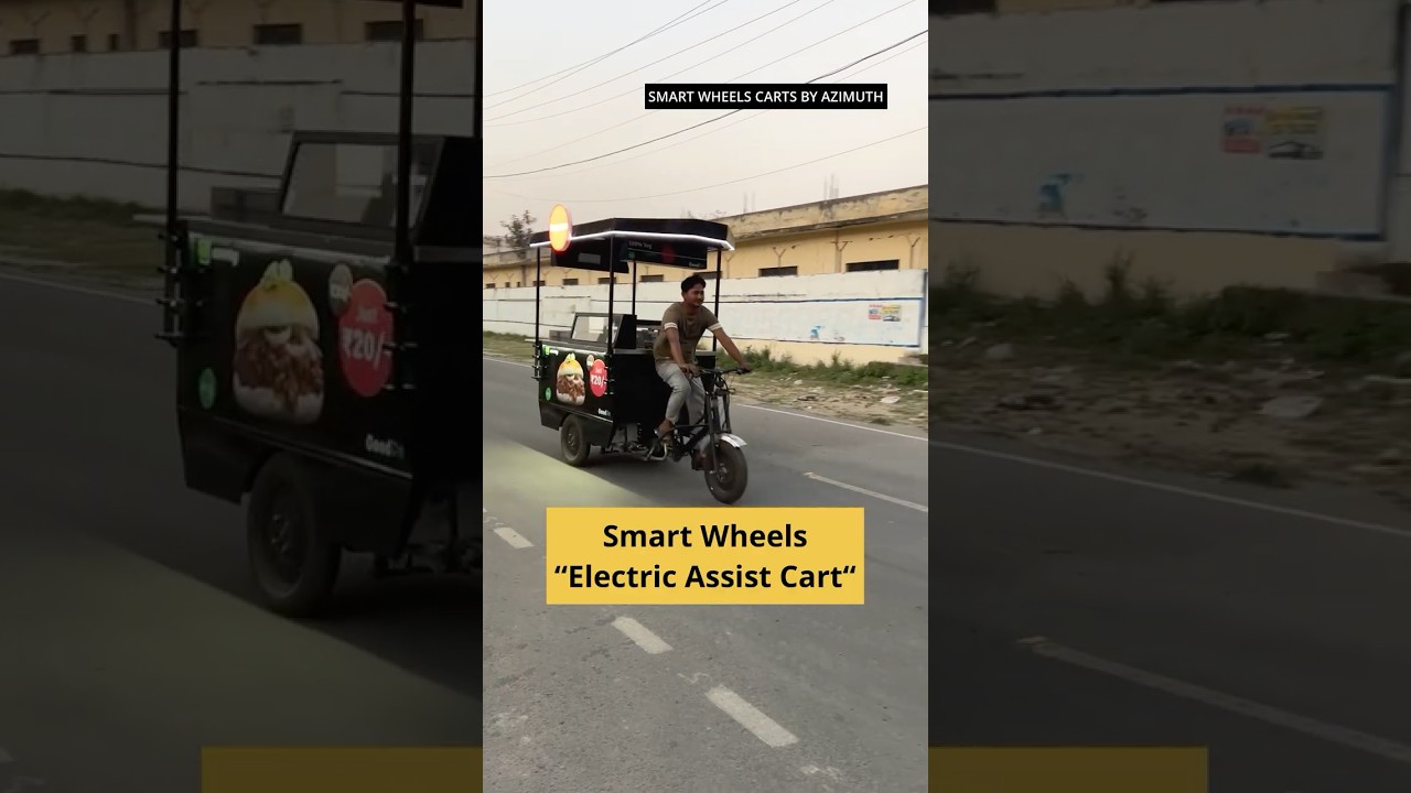 Electric Food Carts. Azimuth food cart manufacturer. Food menu. Business idea. Smart Street vending