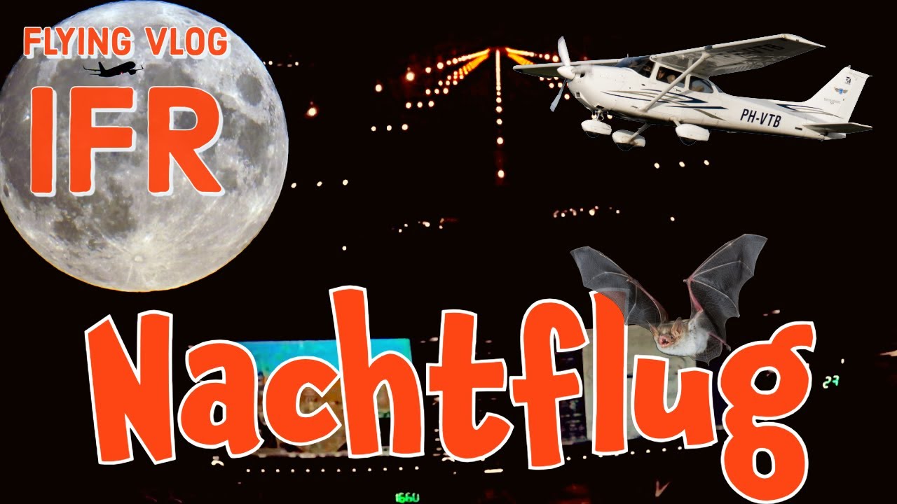Flying at #Night! IFR to #Münster and #Niederrhein with the #Cessna 172 Vliegclub Teuge Airport 2024