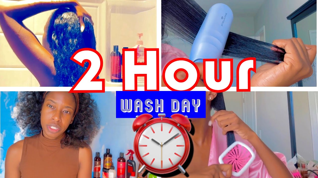 How to 📝 | Easy Wash Day routine for Natural hair ! 💦 | Type 4 Hair 👏🏾