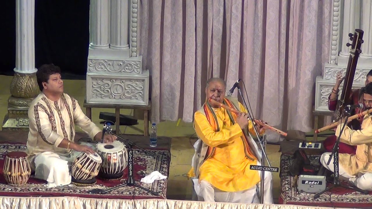 Pandit Hariprasad Chaurasia with Pandit Subhankar Banerjee