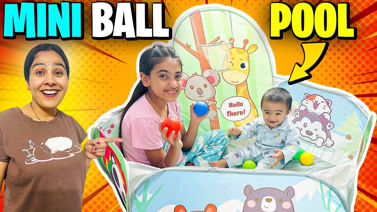 Samayra or Rishabh ki Mini Indoor Ball Pool Masti!!🥎⚾️ @SamayraNarulaandFamily