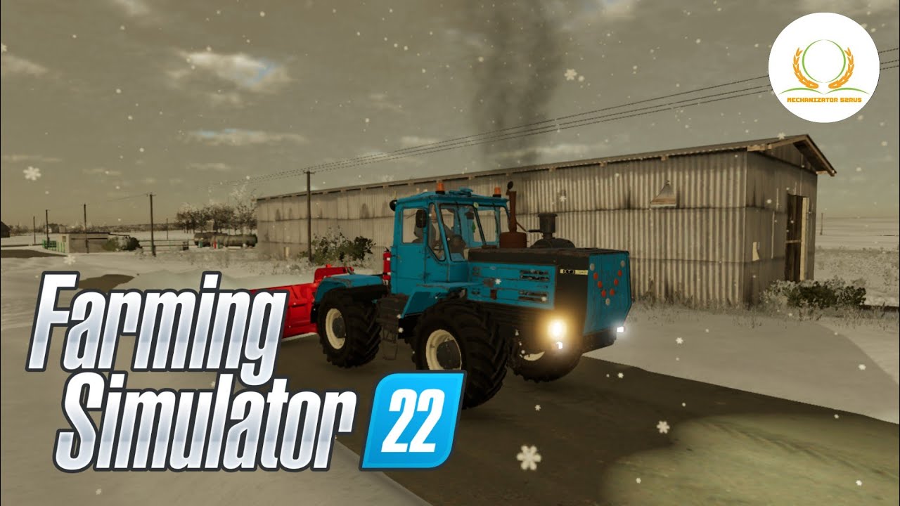 Farming simulator 22-Владимировка-#3-2000год-расистка деревни от снега